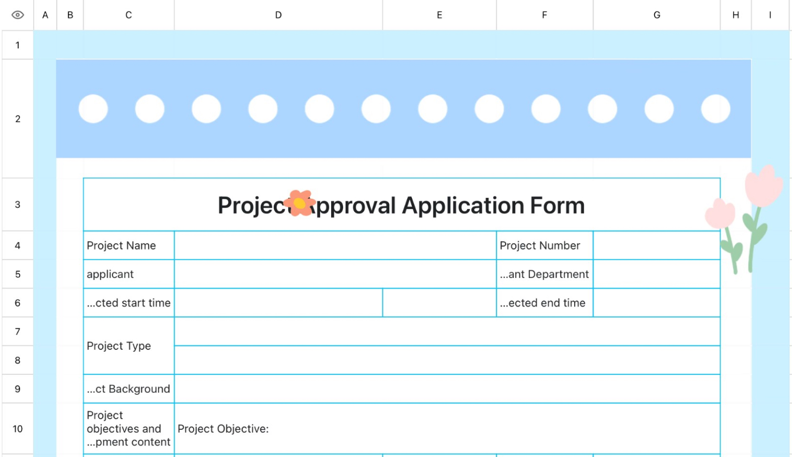 Project Approval Application Form